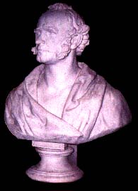 Photo of bust of Sam Houston